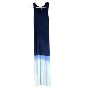 Go Couture Maxi Dress XL Tall Tie Dye Color Block Stretchy Casual Beach Preppy
